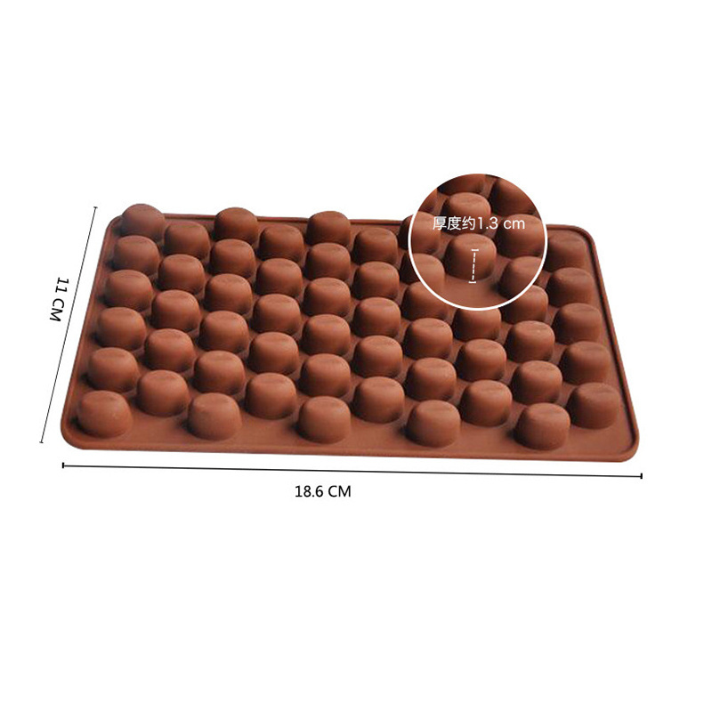 Factory Food Grade Silicone No-stick Baking Chocolate Mold Silicone 3D Mould for for Making Hot Chocolate Jelly