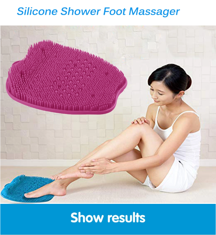 Non-slip Apple Shape Plastic Foot Scrubber Shower Soft Spa Foot Bath Massager