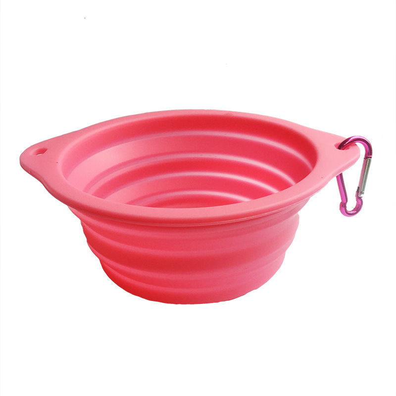 Pop-up Dog Bowl & Pet Bowl - Collapsible Travel Silicone Camping Crate Dish Bowl