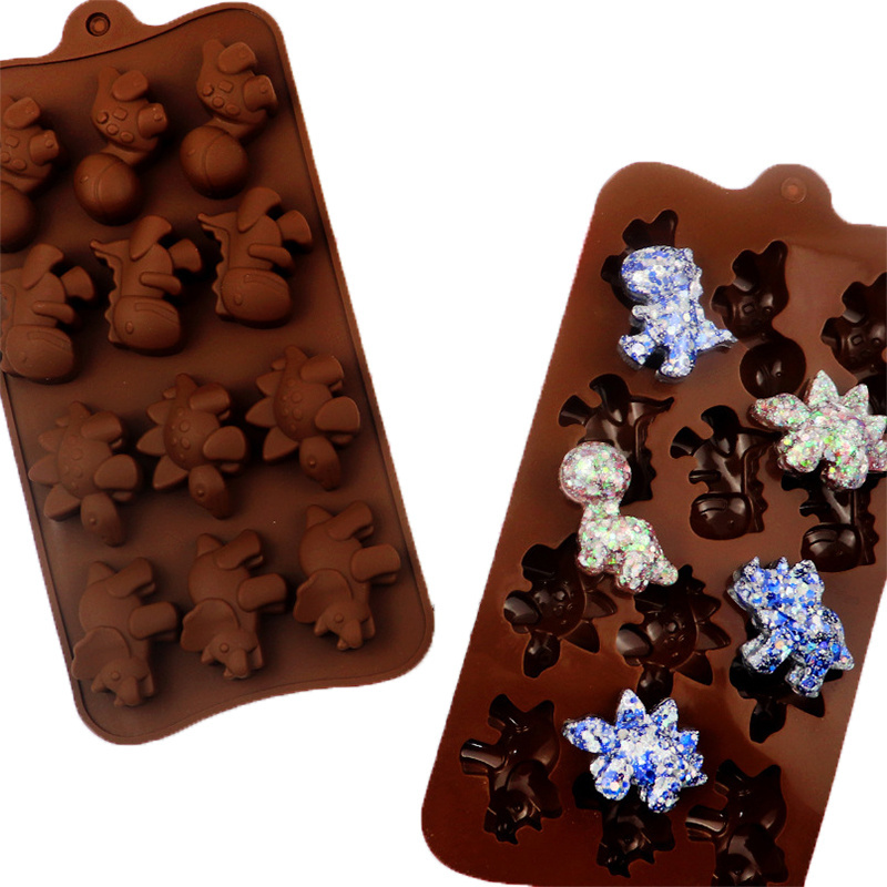 Factory Food Grade Silicone No-stick Baking Chocolate Mold Silicone 3D Mould for for Making Hot Chocolate Jelly