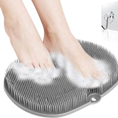 Shower Silicone Foot Massager Scrubber Bath Foot Brush Foot Body Bath Scrubber with Suction Cup