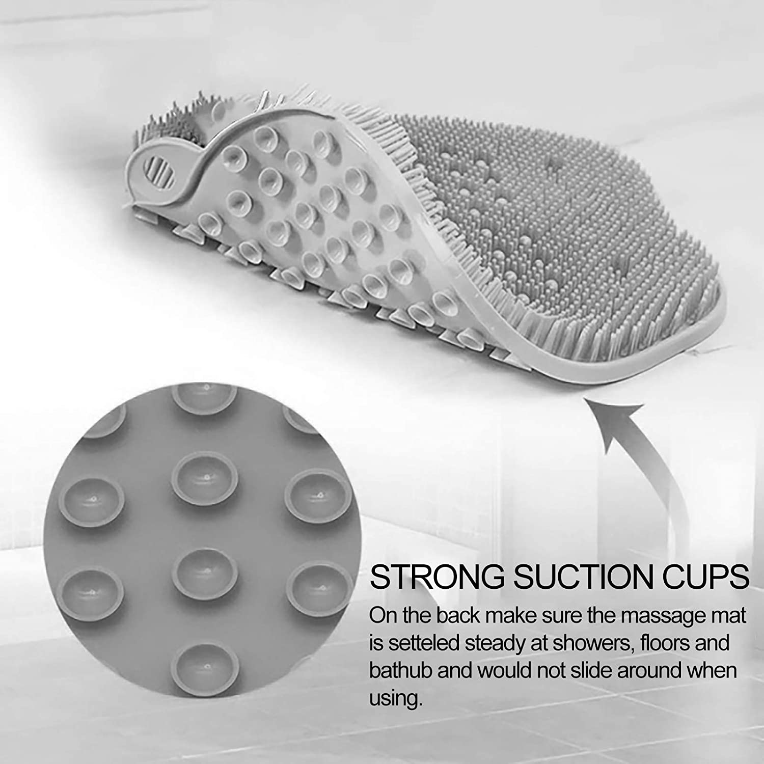 Shower Silicone Foot Massager Scrubber Bath Foot Brush Foot Body Bath Scrubber with Suction Cup