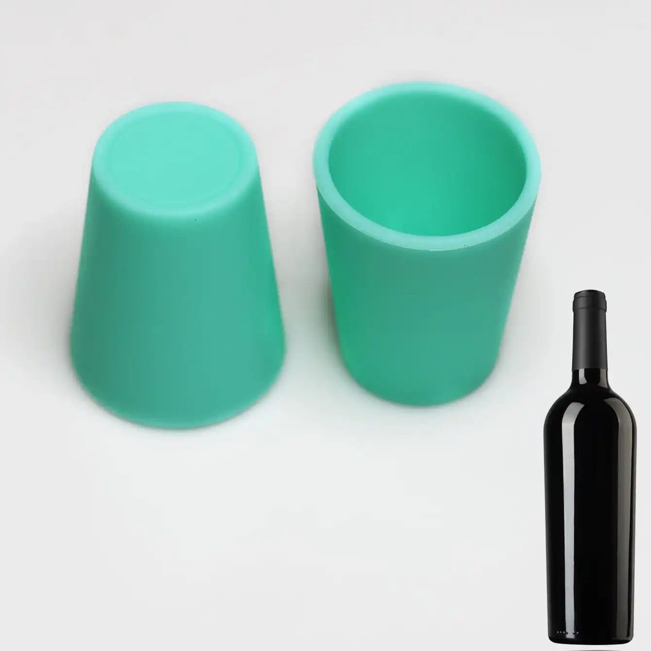 Factory-Grade 40ML Mini Silicone Cup Drinking Shatter-Resistant Cylindrical Design Travel Coffee Wine Water -Grade Silicone Cup