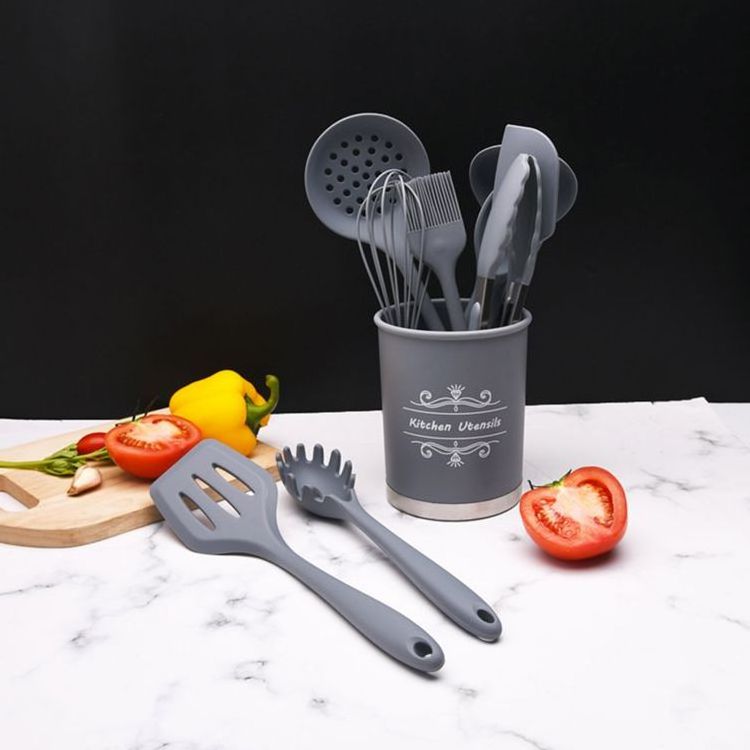 Wholesale 11 Pcs Silicone Kitchen Utensils Set Cooking gadgets items utencilios de cocina