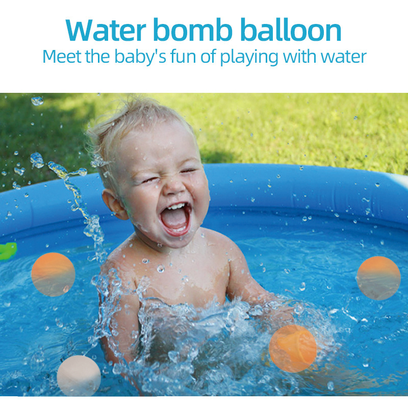 Refillable Water Bomb Balloons Pack Self Sealing Balloons Silicone Reusable Water Bomb Balloons Summer Toys