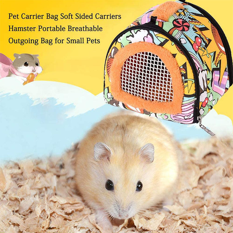 OEM Oxford Portable Pet Carrier Bags Breathable Bag For Hamster Chinchilla Small Pets Coop with Adjustable Shoulder Travel Bags