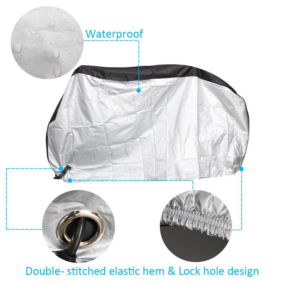 Wholesale Bicycle Cover 210D Oxford Cloth Waterproof Dustproof Electric Bicycle Clothing Full Cover Mountain Bike Protect Cover