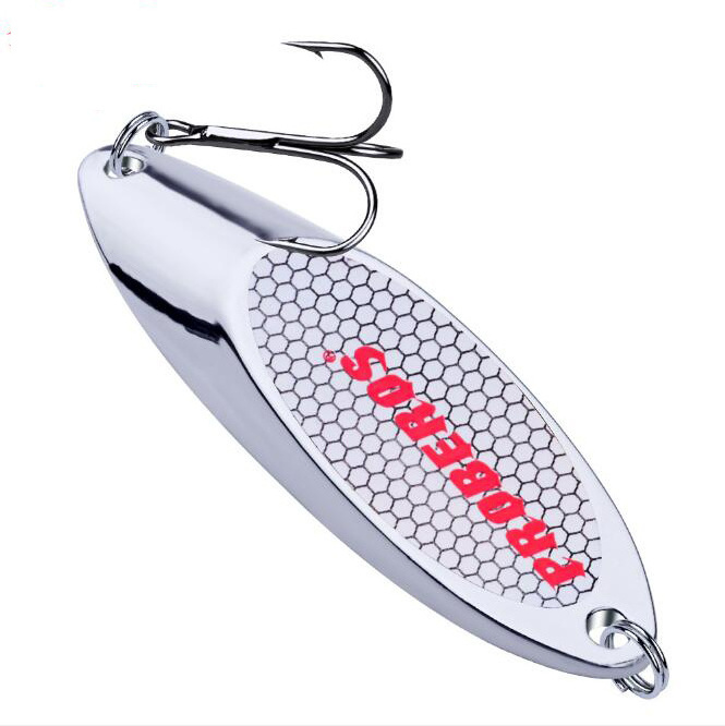 Fulljion Metal Spoon Lure Stencils Hard Spinner Lure Fishing Lure