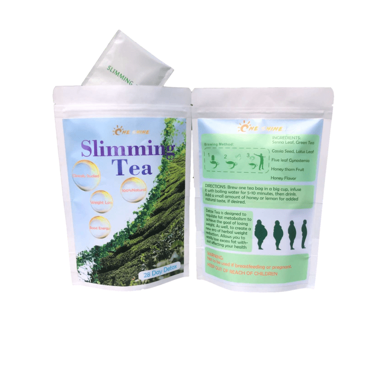 Hot selling organic tea for loose weight and detox Private label slimming tea detox