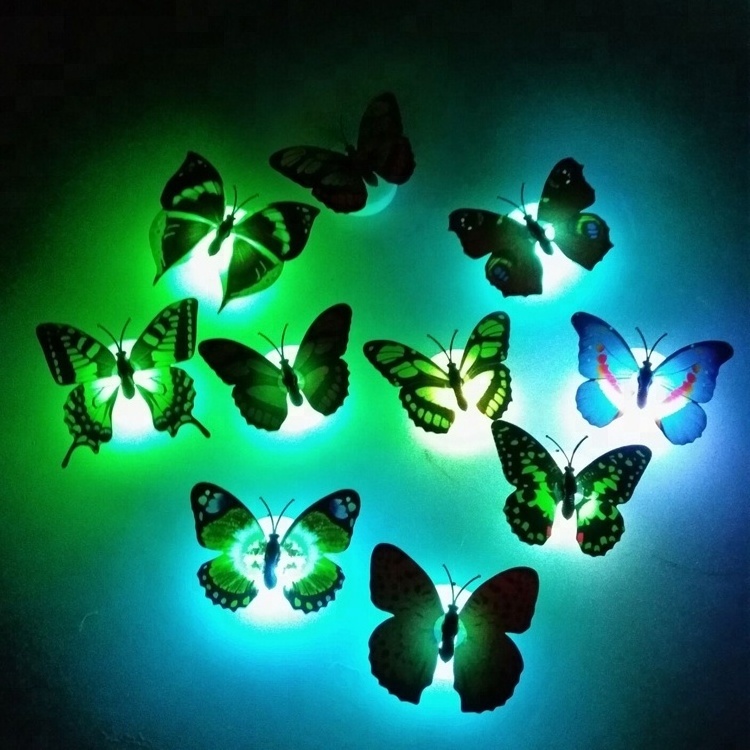 LED Light Up Wall Butterfly Sticker