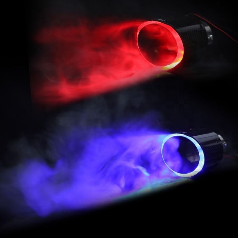 Universal Car LED Exhaust Muffler Tip Tail Pipe Red/Blue Light LED Fire-Breathing Glow Exhaust Pipe