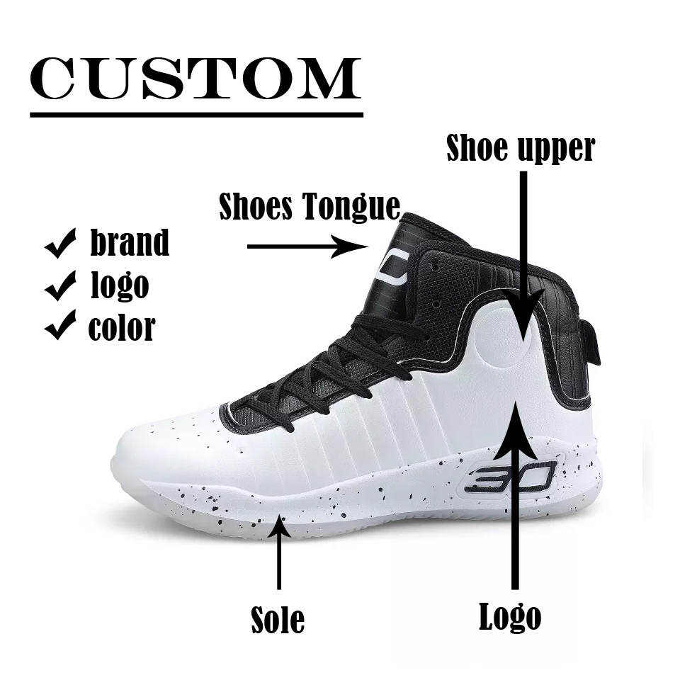 High Top Oem Blank Sneakers Brand Sport Shoe Chaussures De Style Original Basketball Shoes for Men