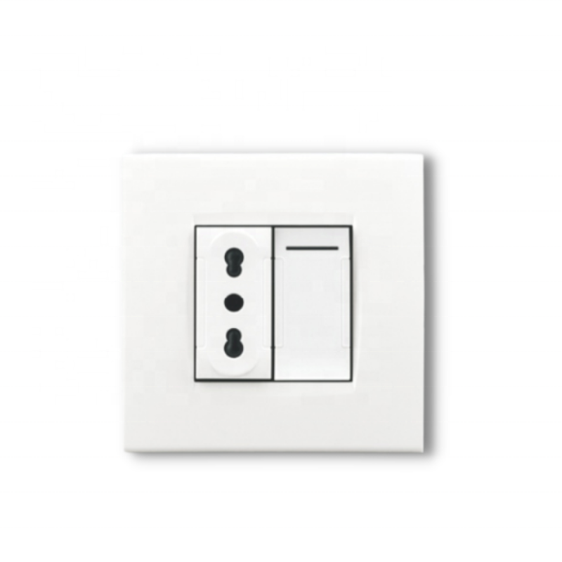 Onesto Multi-function Wall Switches with 3 Gang Light Dimmer Switch Curtain Switch RJ-45 Telphone Socket