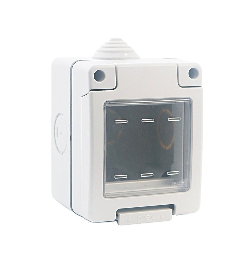 Plastic Socket Enclosure IP55 Waterproof box for Wiring Accessories ABS Junction Box