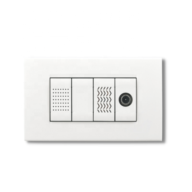 Onesto Multi-function Wall Switches with 3 Gang Light Dimmer Switch Curtain Switch RJ-45 Telphone Socket