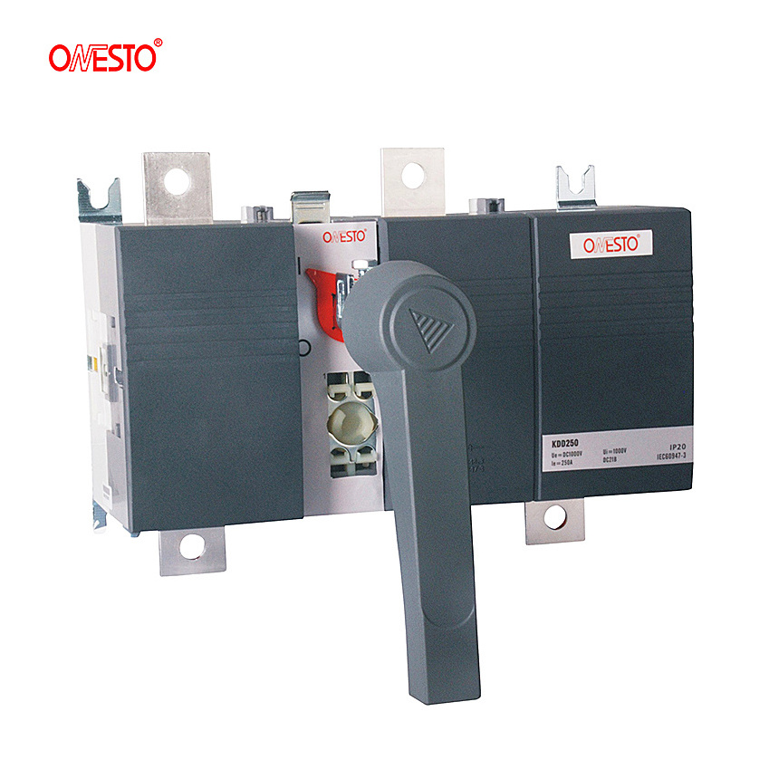 Onesto DC Isolator Switches 1000V 250A Disconnector Switch 125A to 1600A Optional