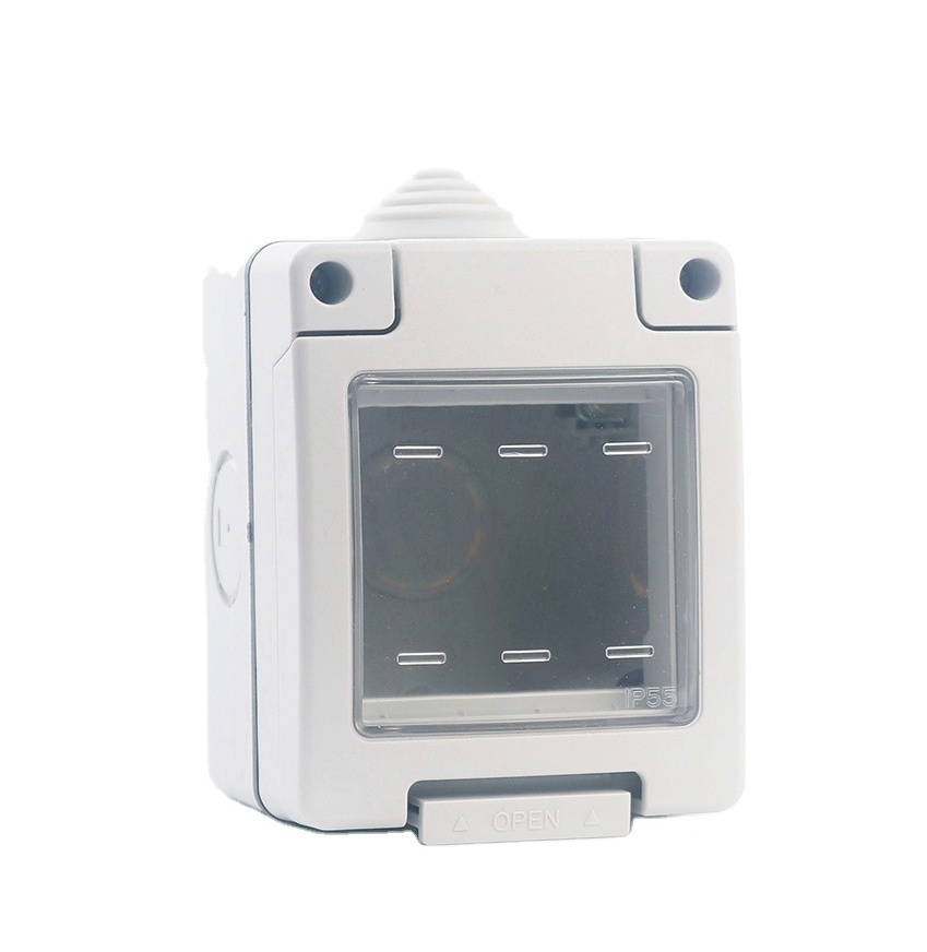 Plastic Socket Enclosure IP55 Waterproof box for Wiring Accessories ABS Junction Box