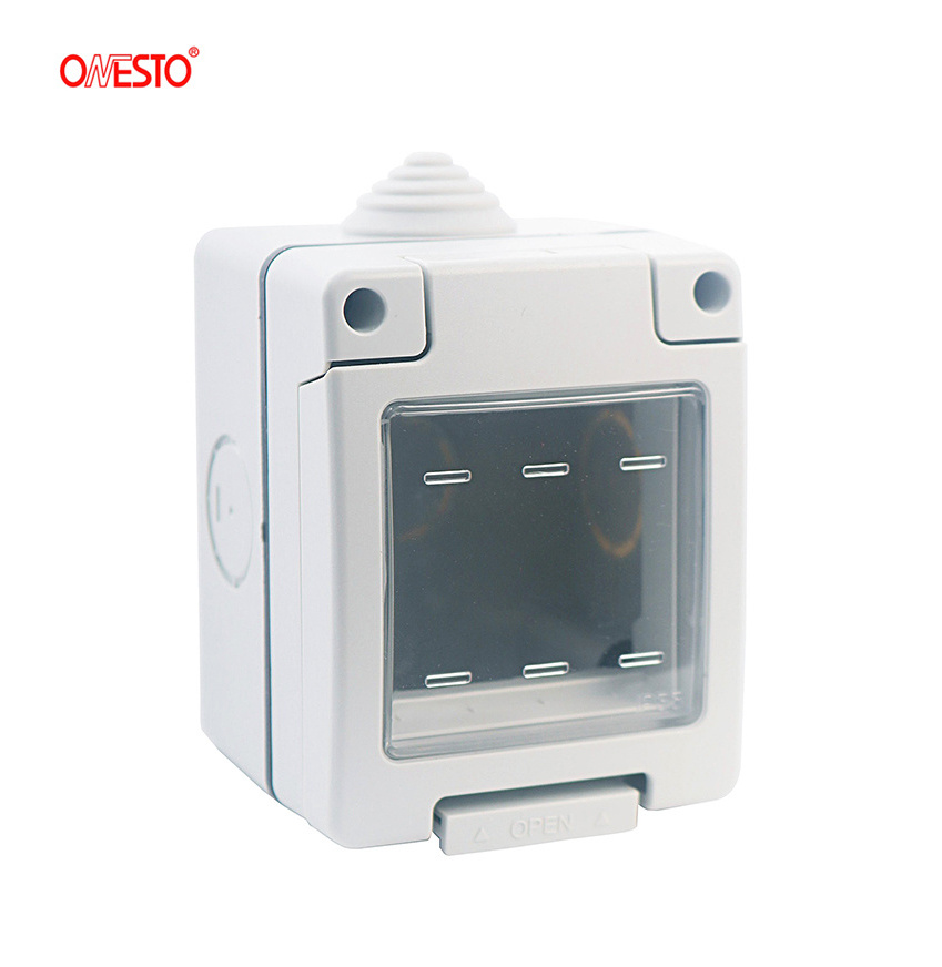 Plastic Socket Enclosure IP55 Waterproof box for Wiring Accessories ABS Junction Box