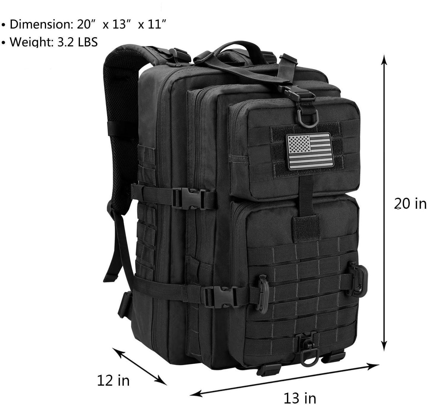 45L Camouflage Multi-Pocket Large Capacity Outdoor Riding Mountaineering Camping Travel Tactical Backpack