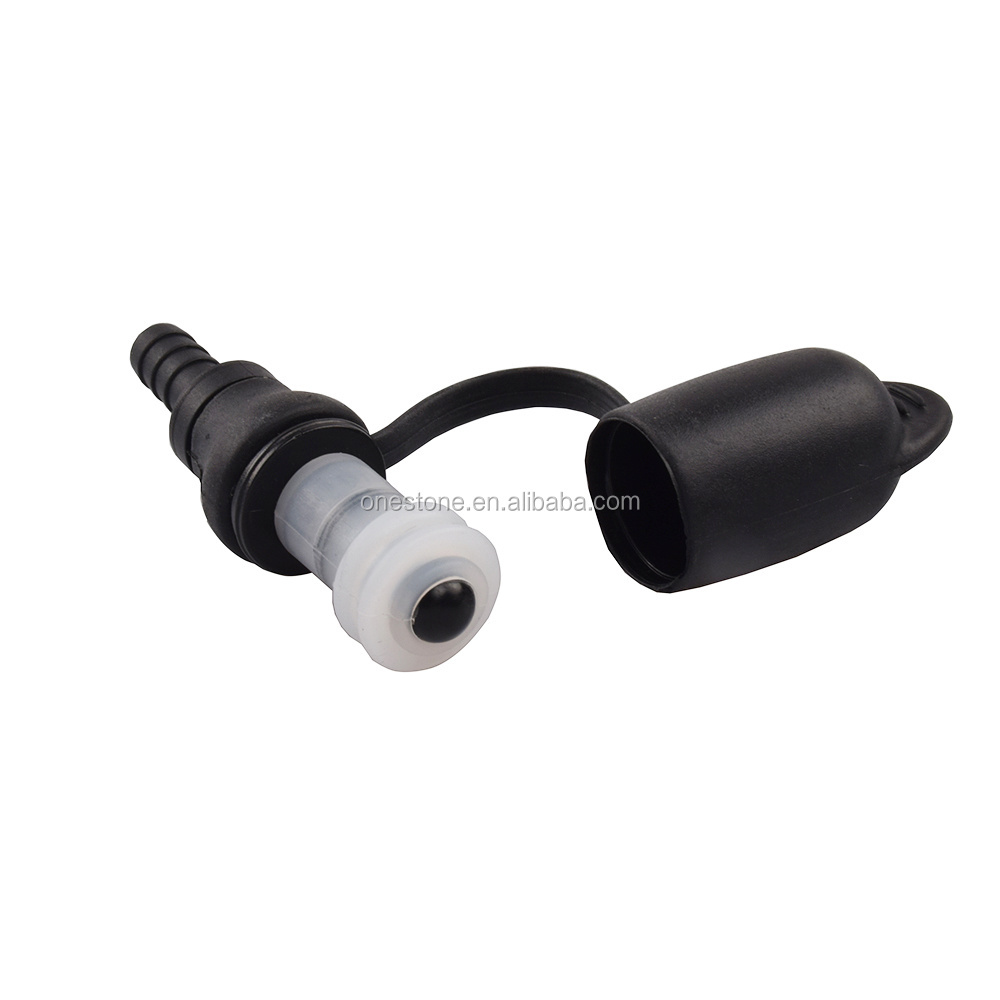 Straight Drink Tube Bite Valves For Cap For Water Bladder Hydrapak Hiking Backpack 8 x 2.7cm Black