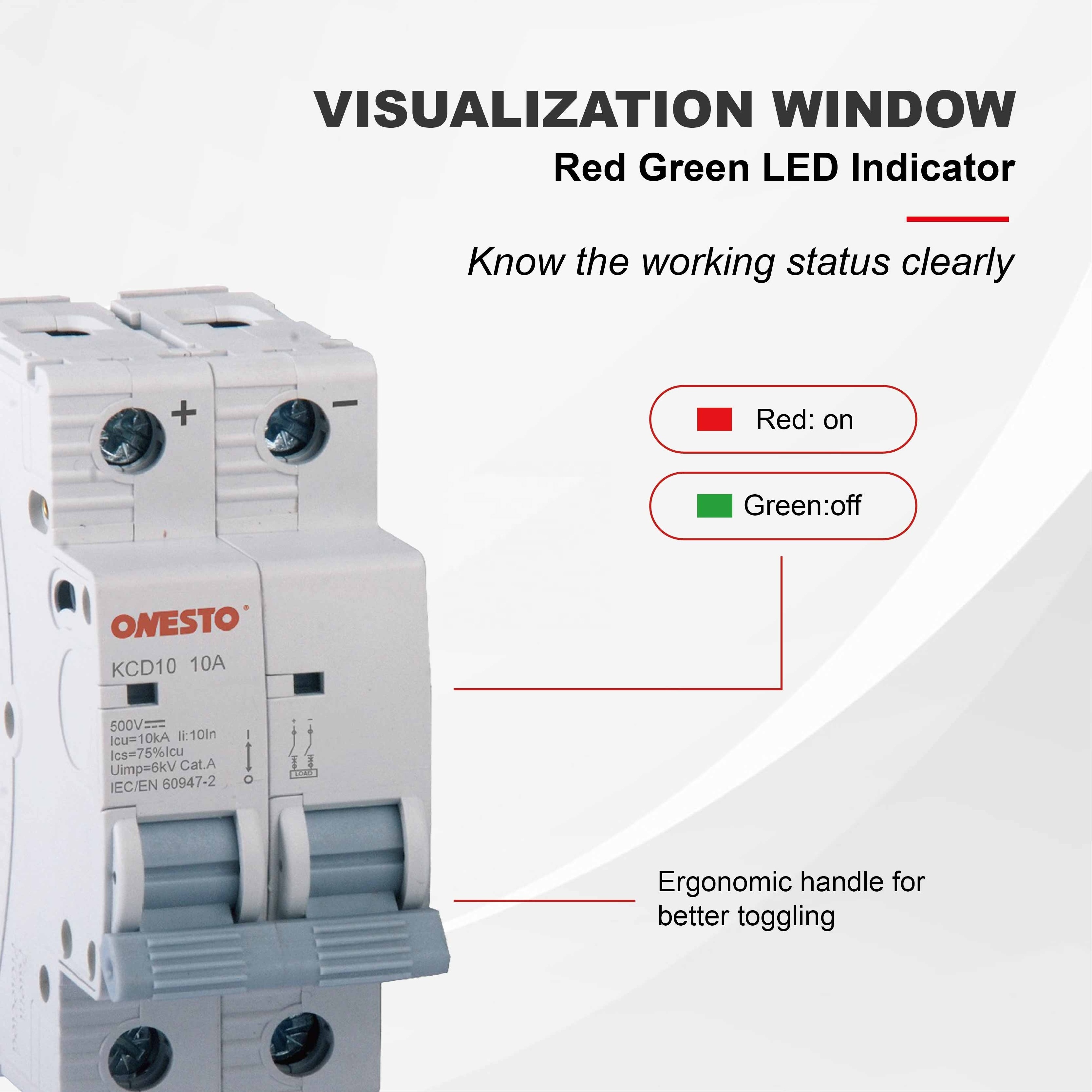 DC Circuit Breaker 1P 2P 3P 4P DC MCB 10kA 1000V Miniature Circuit Breaker 6A 10A 16A 20A 32A 40A 63A Circuit Breaker