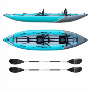 Drop Stitch Inflatable Kayak Fishing PVC Tarpaulin Kayak China Modular Sea Kayak 2 Person Factory Customized Kayack Para 2 Yes!