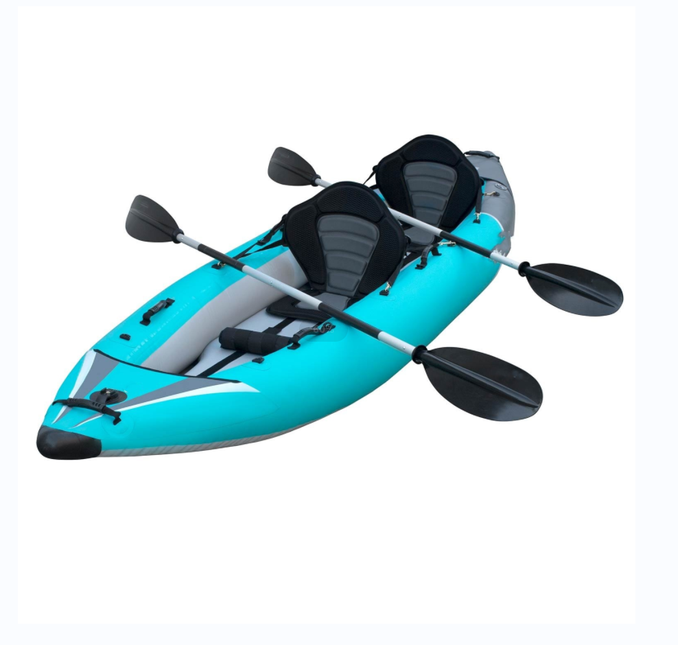 Drop Stitch Inflatable Kayak Fishing PVC Tarpaulin Kayak China Modular Sea Kayak 2 Person Factory Customized Kayack Para 2 Yes!