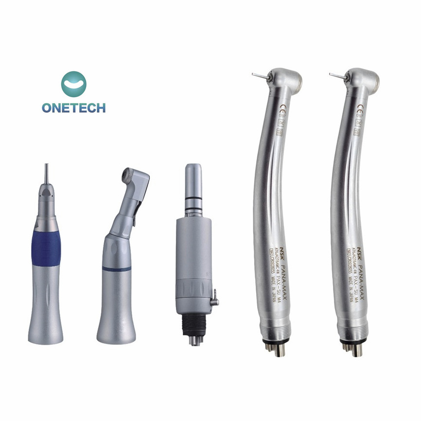 TOP Quality Anti-Slip Dental Air Turbine High Speed Micromotor Handpiece 2 Holes 4 Holes Push Button with Ceramic Cartridge