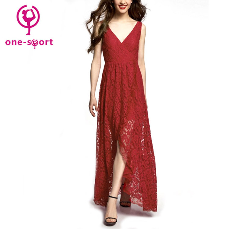 Wholesale cheap custom african party red lace korean dresses new fashion sun dress