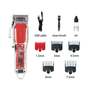 OEM Sample Available USB Charge Electric Powerful Self-Sharpening Stainless Steel Blades Hair Clipper