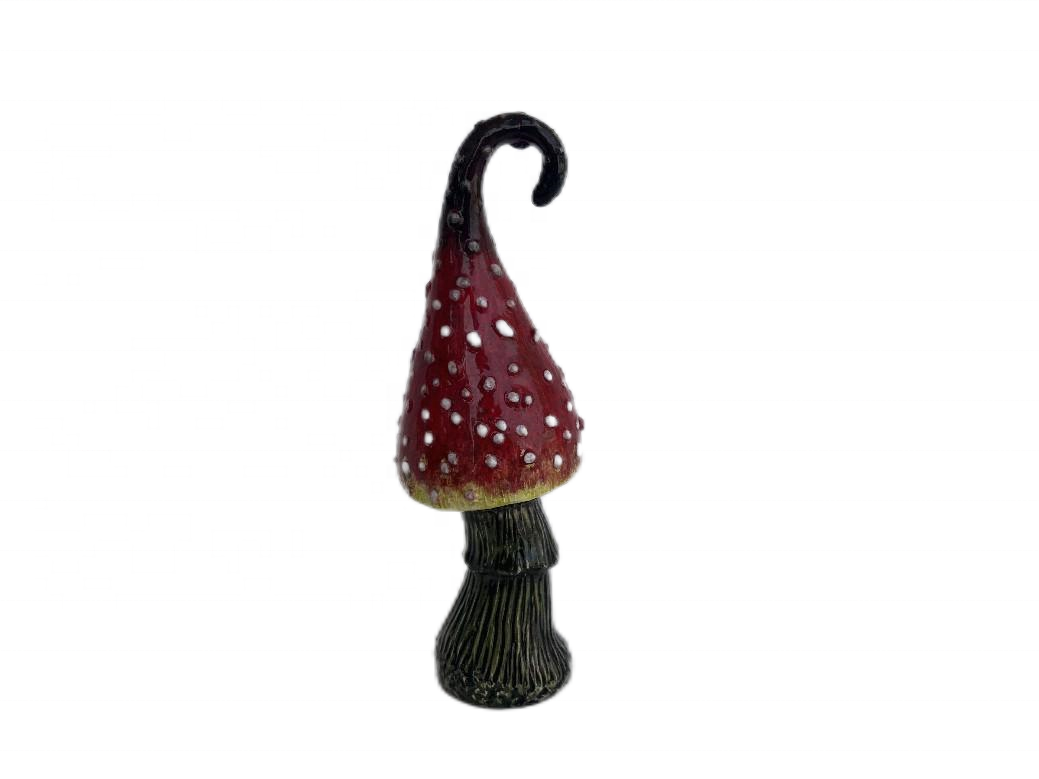 Hand Painted Forest Mushrooms Halloween Desktop Decoration Ornaments Fairy Tale Elf Gift