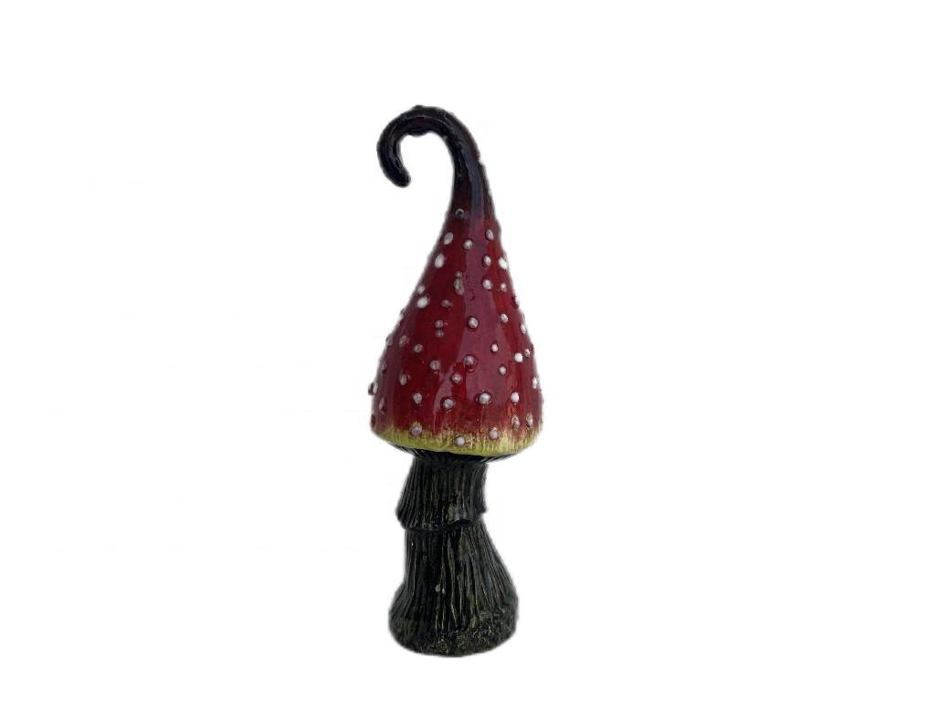 Hand Painted Forest Mushrooms Halloween Desktop Decoration Ornaments Fairy Tale Elf Gift