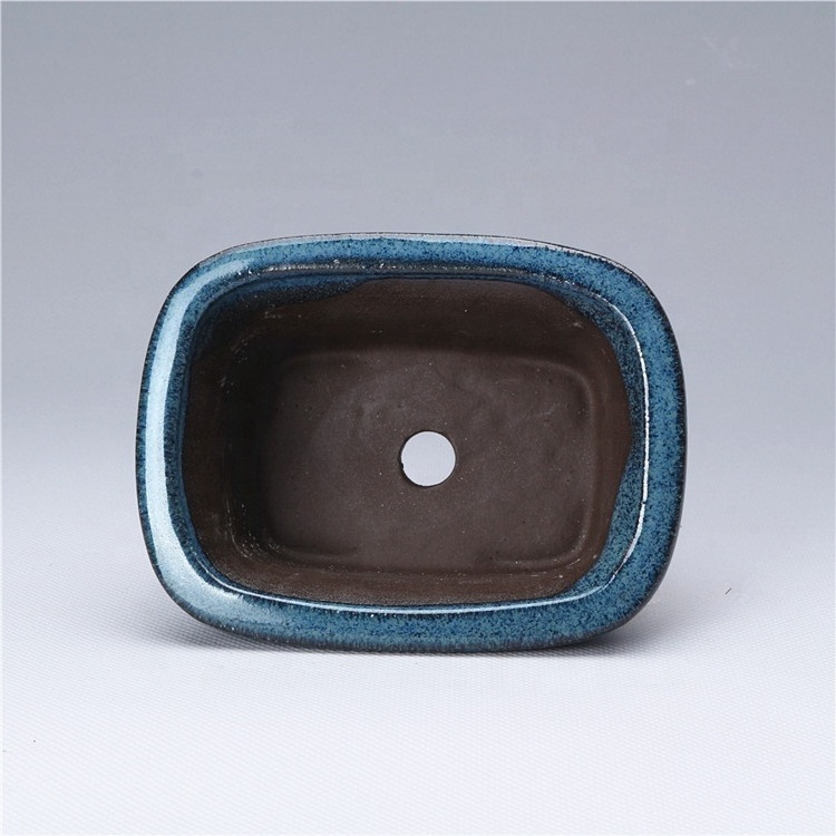 Wholesale Ceramic Yixing Bonsai Pots Clay  Chinese Style Rectangular Flower Pot