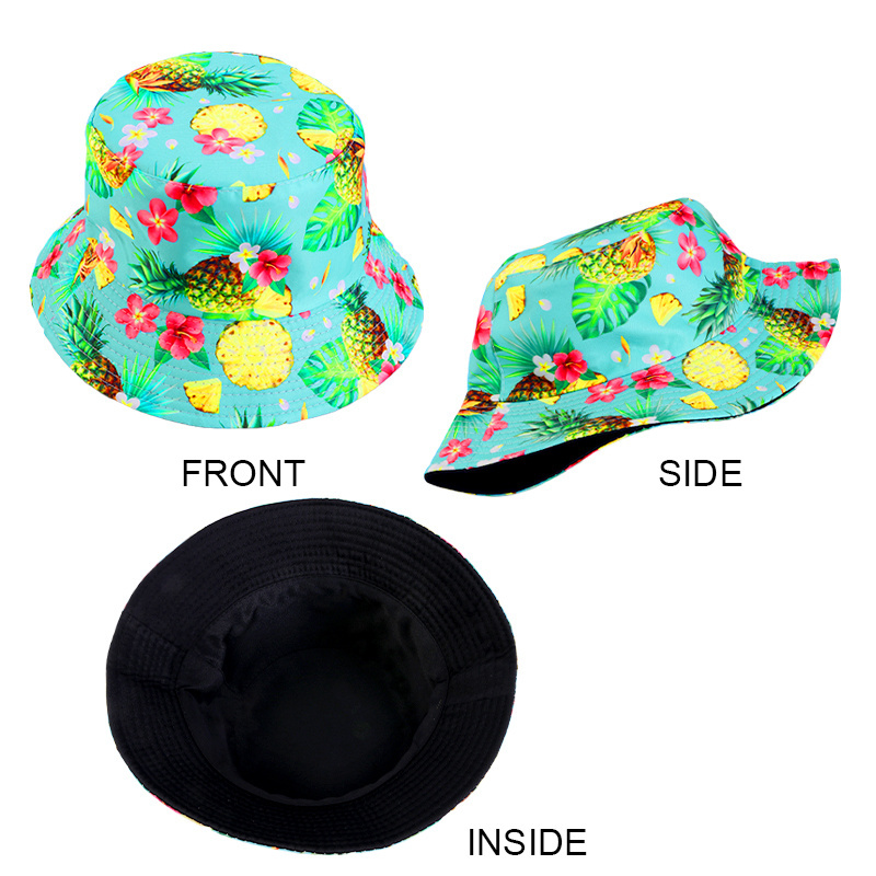 New Arrival Stock Bucket Caps Unisex Fishermen Hats Beauty Patterns Design Cotton Sunshade Bucket Caps