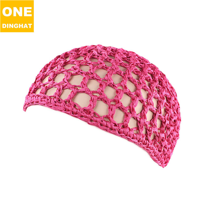 Wholesale Unisex Polyester Hair Snood Night Sleep Hat Plain Summer Head Covers Solid Wig Cap Turban