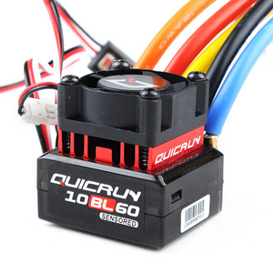 Hobbywing QUICRUN 10BL60&120 Sensored 60A 120A 2-3S Lipo BEC Speed Controller Brushless ESC for 1/10 1/12 RC Car