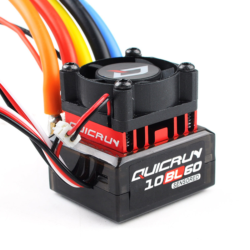 Hobbywing QUICRUN 10BL60&120 Sensored 60A 120A 2-3S Lipo BEC Speed Controller Brushless ESC for 1/10 1/12 RC Car