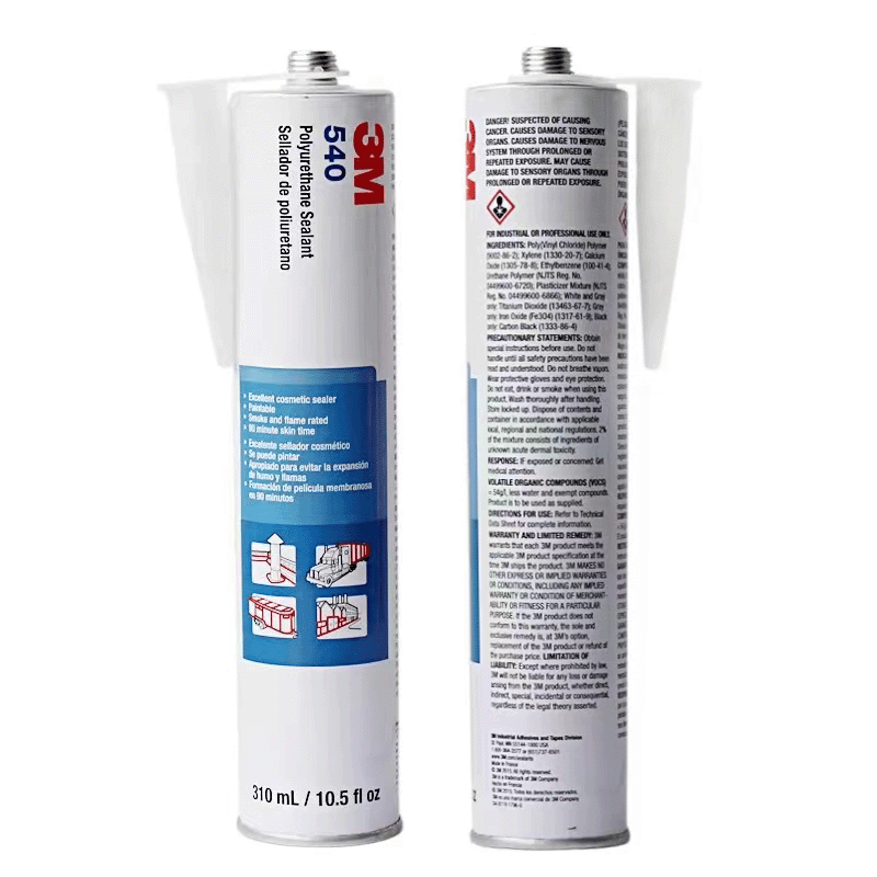 PU Sealant 3M 540 Flexible Sealing Adhesive Glue Elastic Bonding Sealer for Plastic Metal Fiberglass Wood