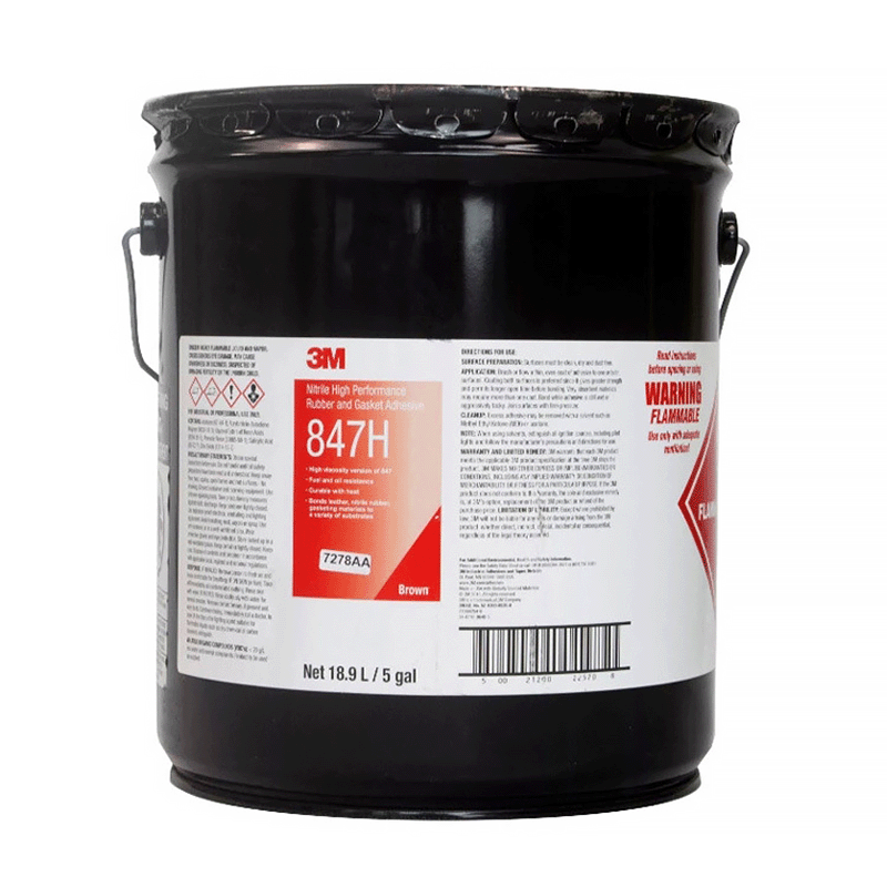 Nitrile Rubber Gasket Adhesive 3M 847 Fast Plastic Glue Fuel Oil Water Heat Resistant 847H Chemicals Container Sealant