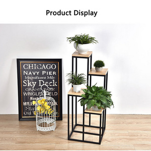 Plant Stand Metal Flower Holder Racks with 4 Tiers Garden Decoration Display 4 Layers Planter Rack Shelf Organizer