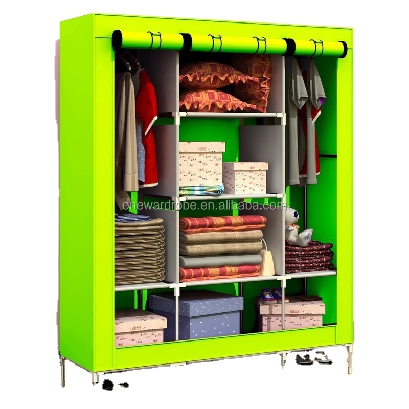 Huge size non-woven cloth wardrobe with cover T-160B