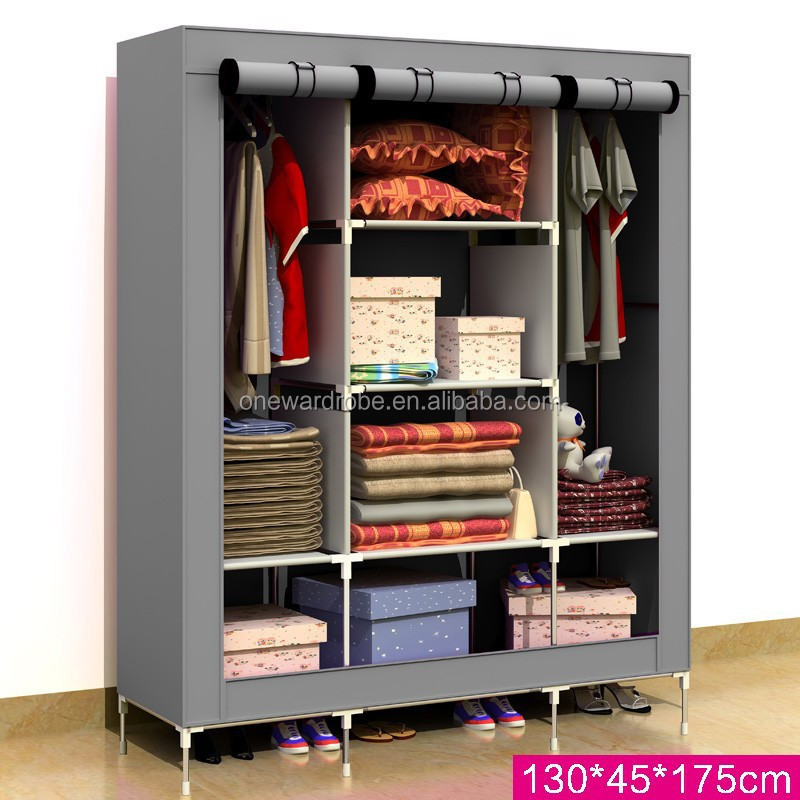 Huge size non-woven cloth wardrobe with cover T-160B