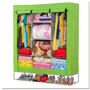 Huge size non-woven cloth wardrobe with cover T-160B