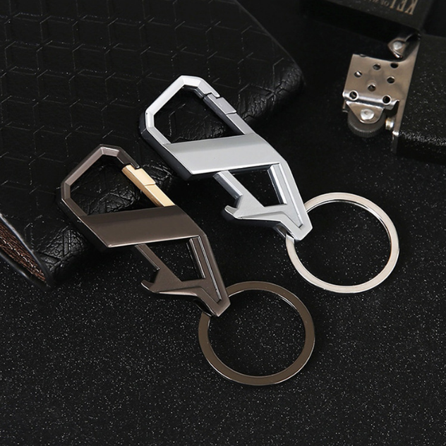 Oneway Designer Promotional 2D/3D  Men Car Clip Metal Key Chain Keychain Custom Logo Luxury Zinc Alloy Carabiner Keychain