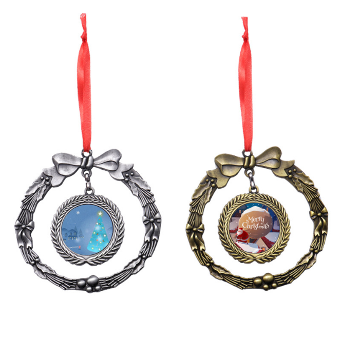 Christmas ornaments window wall car christmas tree angel pendant metal alloy decoration items