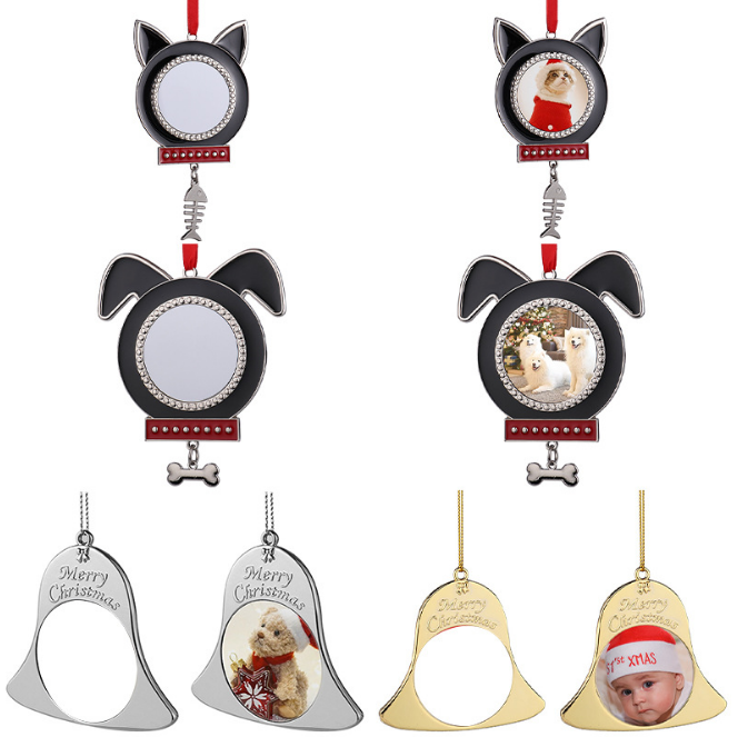 Christmas ornaments window wall car christmas tree angel pendant metal alloy decoration items