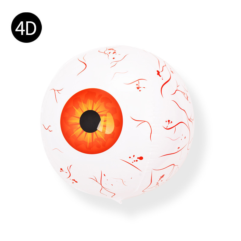 22inch 4D Red Blood Eyeballs Halloween Devil Eyeball Balloon Scary Party Decoration Supplies Red Bloody Eyeball