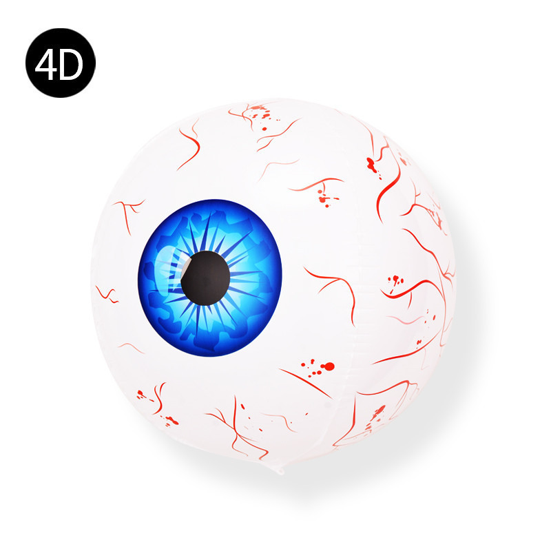 22inch 4D Red Blood Eyeballs Halloween Devil Eyeball Balloon Scary Party Decoration Supplies Red Bloody Eyeball