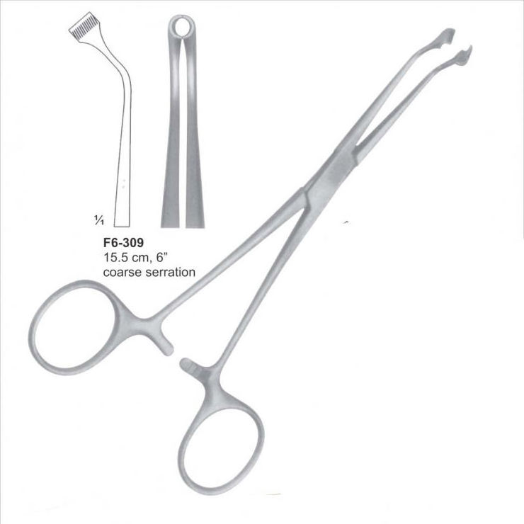 EMMET Sponge And Dressing Forceps 23cm Straight And Curved/Surgery Forceps/Medical Clump Forceps