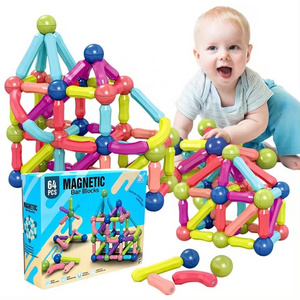 3D Magnetic Construction Set Early Learning Constructor Variety Magnetic Rod Building Blocks for Children toys